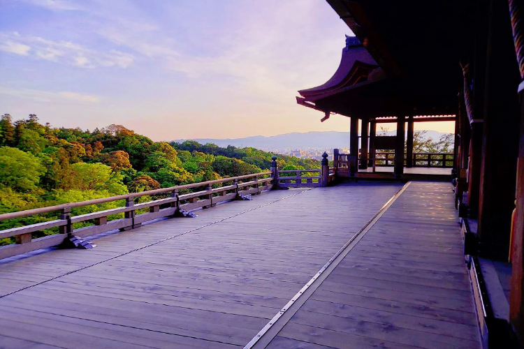 清水寺の舞台からの風景