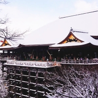 清水寺と雪化粧